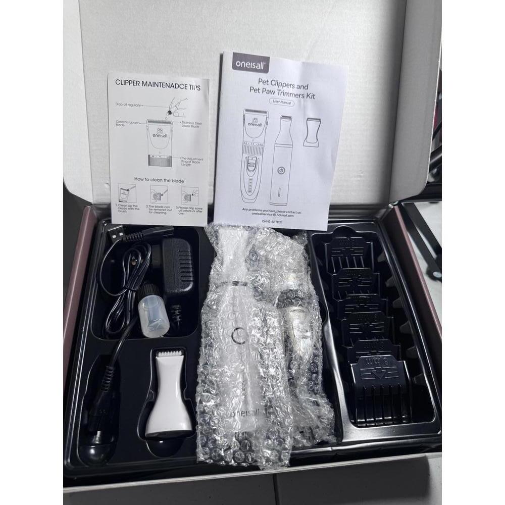 onesall Pet Clippers and Paw Trimmer Kit